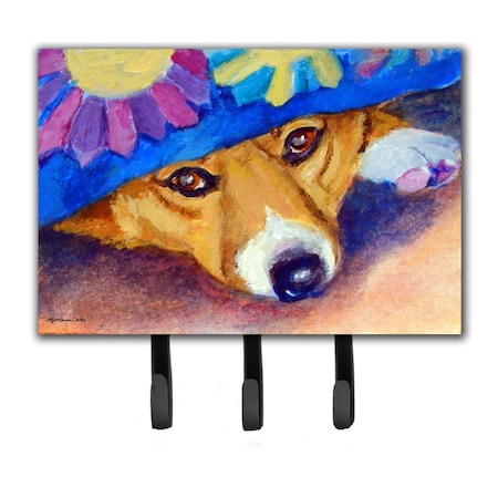 Carolines Treasures Peek-A-Boo Corgi Leash or Key Holder 7433TH68